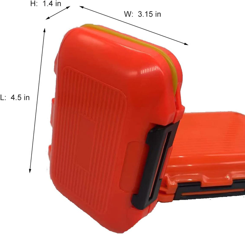 Phijet Fishing Tackle Box,Mini Fishing Lure Box,Fishing Accessories Box with 12 Compartments,Orange Sporting Goods > Outdoor Recreation > Fishing > Fishing Tackle Feijet   