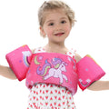 Toddler Swim Vest Kids Adjustable Strap Swimming Jacket Pool Floaties Cute Cartoon Swim Training Equipment Swim Aid for 20-50 Lbs Boys and Girls Sporting Goods > Outdoor Recreation > Boating & Water Sports > Swimming Onory Pink Rainbow Horse  