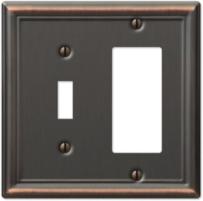 Amerelle 149DDB Chelsea Wallplate, 1 Duplex, Aged Bronze Sporting Goods > Outdoor Recreation > Fishing > Fishing Rods Amertac Aged Bronze 1 Toggle / 1 Rocker 