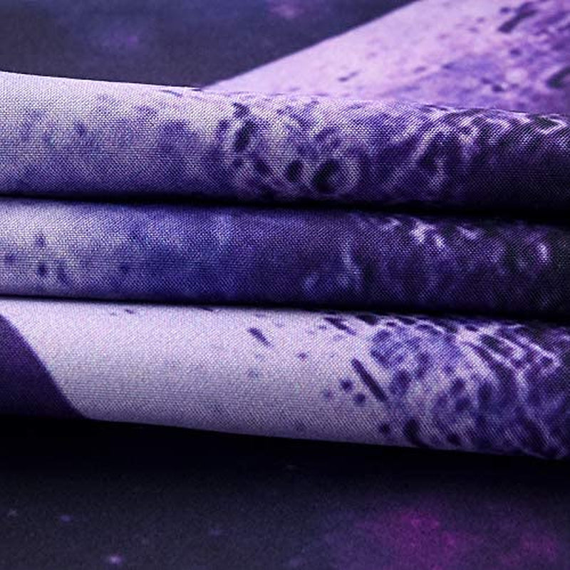 Holawakaka Galaxy Comforter Set, Queen Size Moon Sea Lightning Printed Quilted Bedding Set Bedspread (Purple Moon Sea, Queen)… Home & Garden > Linens & Bedding > Bedding > Quilts & Comforters Holawakaka   
