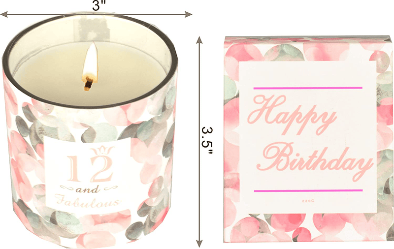 12th Birthday Gifts for Girl, 12 Birthday Gifts, Gifts for 12th Birthday Girl, 12th Birthday Decorations, Happy 12th Birthday Candle, 12th Birthday Tumblers, 12th Birthday Party Supplies Home & Garden > Decor > Home Fragrances > Candles MEANT2TOBE   