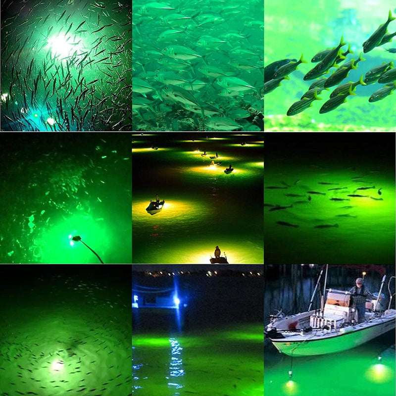 12V 14W 30W 180 LED Submersible Fishing Light Underwater Night Fishing Finder Crappie Squid Light Lure Bait Boat Shad Shrimp Fish Finder Lamp, Deep Drop Water Ice Fishing Attracting Light with 5M Cord Home & Garden > Pool & Spa > Pool & Spa Accessories Linkstyle   