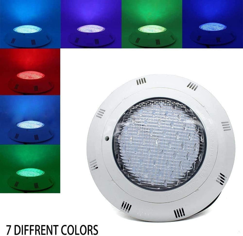 12V 45W Pool Light Underwater Color-Change LED RGB with Remote Submersible Led Light IP68 Waterproof LED Inground Swimming Pool Light Home & Garden > Pool & Spa > Pool & Spa Accessories ZHEDAN-US   