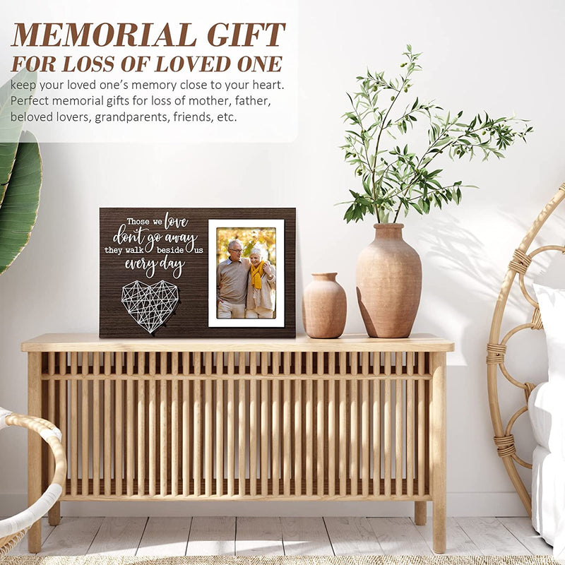 Memorial Gifts Picture Frame Sympathy Gifts for Loss of Loved One, Bereavement Gifts for Loss of Mother Father Husband, in Memory of Loved One Gifts Photo Frame Remembrance Condolence Gift -4X6 Photo Home & Garden > Decor > Picture Frames MAYICIVO   