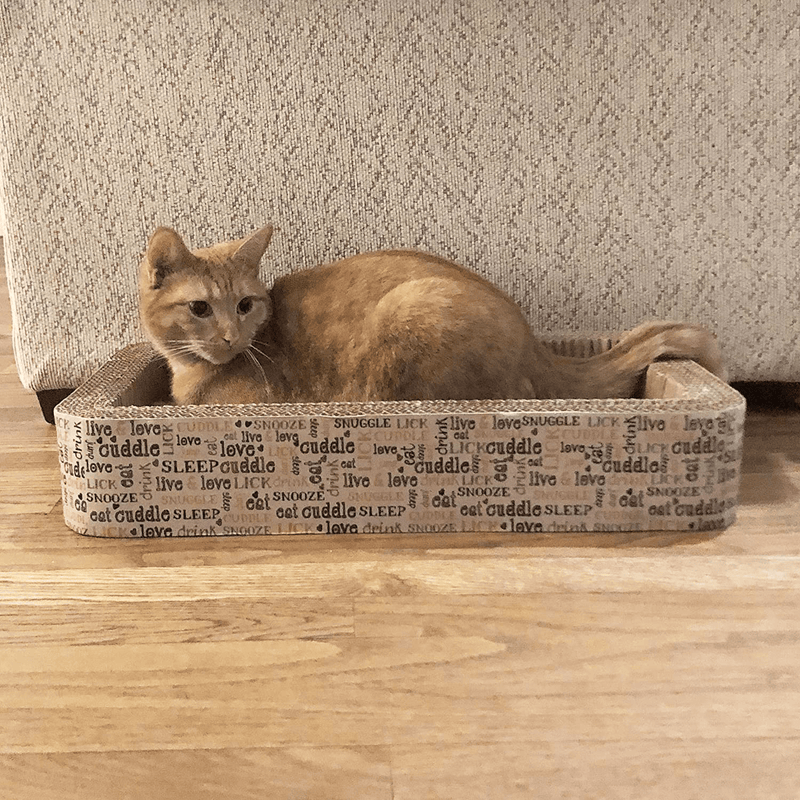 13081 Rectangular Corrugated Cat Lounge Scratcher Animals & Pet Supplies > Pet Supplies > Cat Supplies > Cat Beds PETRAGEOUS   