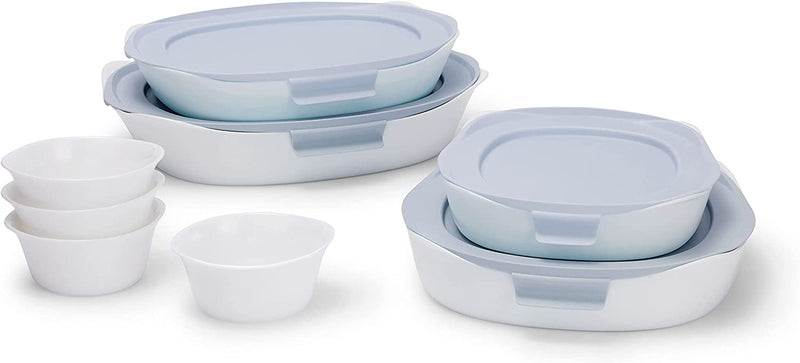 Rubbermaid Glass Baking Dishes for Oven, Casserole Dish Bakeware, Duralite 12-Piece Set, White (With Lids) Home & Garden > Kitchen & Dining > Cookware & Bakeware Rubbermaid 12pc Set  