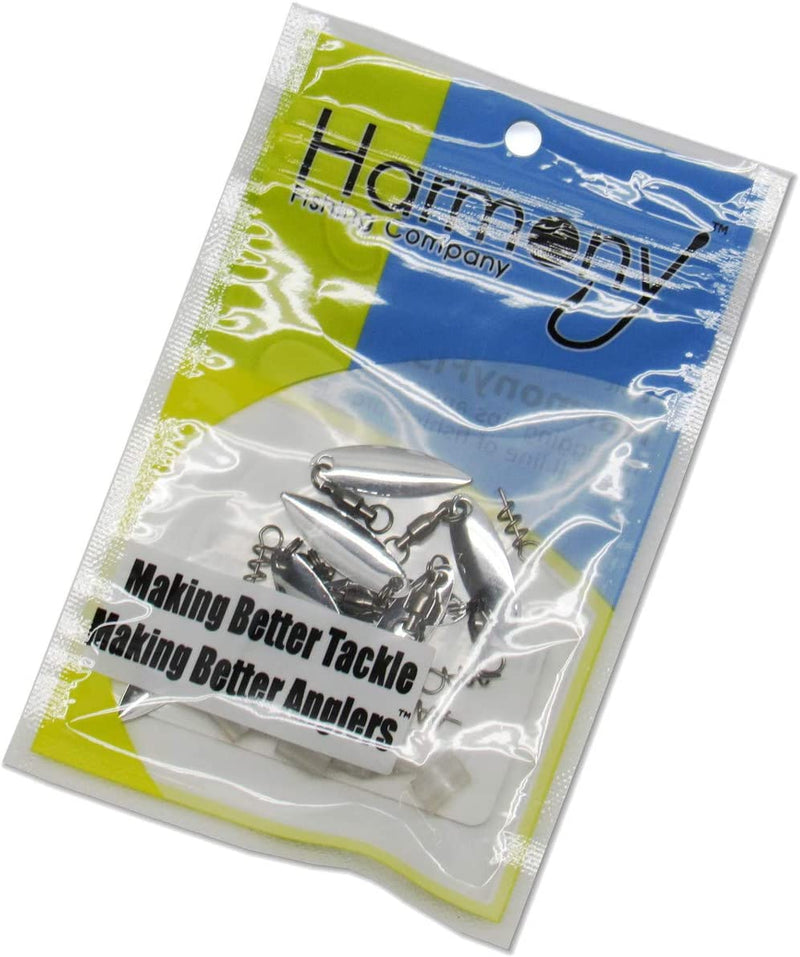 Harmony Fishing Company - [7 Pack Tail Spinners (Hitchhikers for Soft Plastic/Senko Fishing Lures, Willow or Colorado Blade) Sporting Goods > Outdoor Recreation > Fishing > Fishing Tackle > Fishing Baits & Lures Harmony Fishing Company   