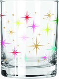 Slant Collections Holiday Double Old Fashioned Cocktail Glass, 12-Ounce, Retro Stars Home & Garden > Kitchen & Dining > Barware slant collections Retro Stars 12-Ounce 