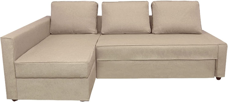 CRIUSJA Couch Covers for IKEA Friheten Sofa Bed Sleeper, Couch Cover for Sectional Couch, Sofa Covers for Living Room, Sofa Slipcovers with Cushion and Throw Pillow Covers (2030-17, Left Chaise) Home & Garden > Decor > Chair & Sofa Cushions CRIUSJA Af-31 Left Chaise 