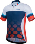 ROTTO Mens Cycling Jersey Short Sleeve Bike Shirt Racing Series Sporting Goods > Outdoor Recreation > Cycling > Cycling Apparel & Accessories ROTTO A White-blue-red X-Large 