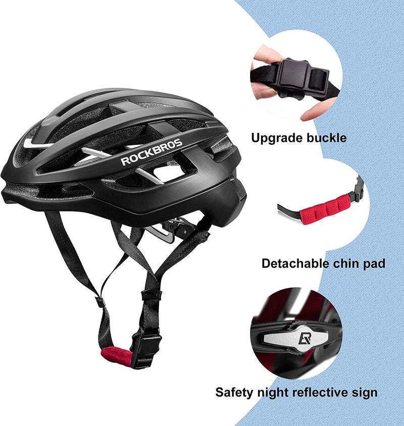 ROCKBROS Bike Helmet for Adult Men Bicycle Cycling Helmet CPSC Certified Lightweight Mountain Bike Accessaries Scooter Helmet … Sporting Goods > Outdoor Recreation > Cycling > Cycling Apparel & Accessories > Bicycle Helmets ROCKBROS   