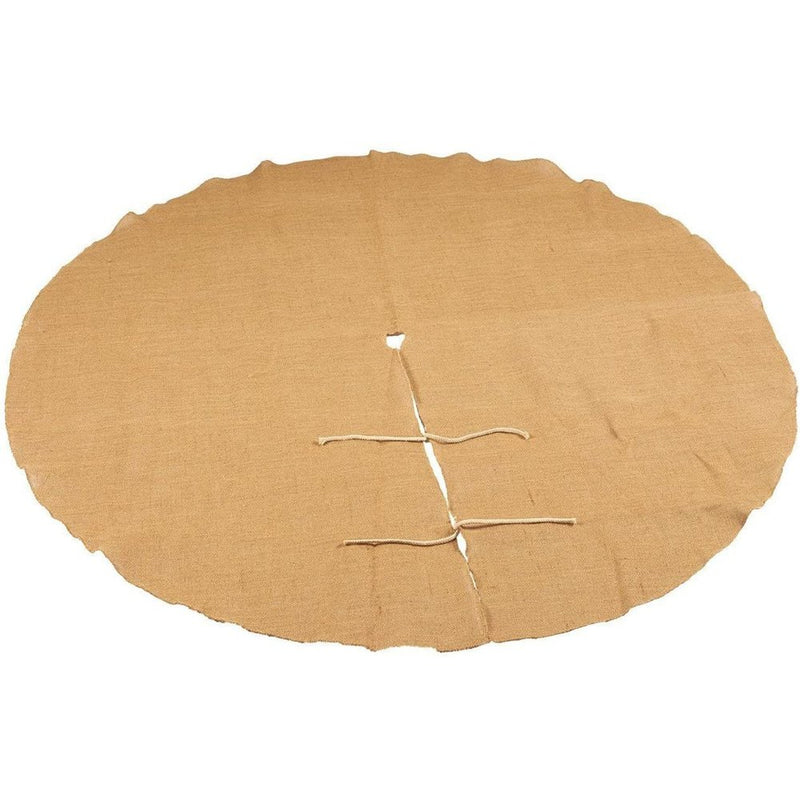 Rustic Burlap Christmas Tree Skirt for Xmas Holiday Home Decorations, 60 Inch Home & Garden > Decor > Seasonal & Holiday Decorations > Christmas Tree Skirts Juvo Plus   