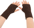 Gloves Mittens Women Women Fashion Knitted Plush Twist Windproof Warm Thickened Gloves Mittens Combo with Pocket Sporting Goods > Outdoor Recreation > Boating & Water Sports > Swimming > Swim Gloves Bmisegm Coffee One Size 