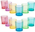 14-Ounce Acrylic Glasses Plastic Tumbler, Set of 6 Multicolor - Hammered Style, Dishwasher Safe, BPA Free Home & Garden > Kitchen & Dining > Tableware > Drinkware KX-WARE Multicolor 12 