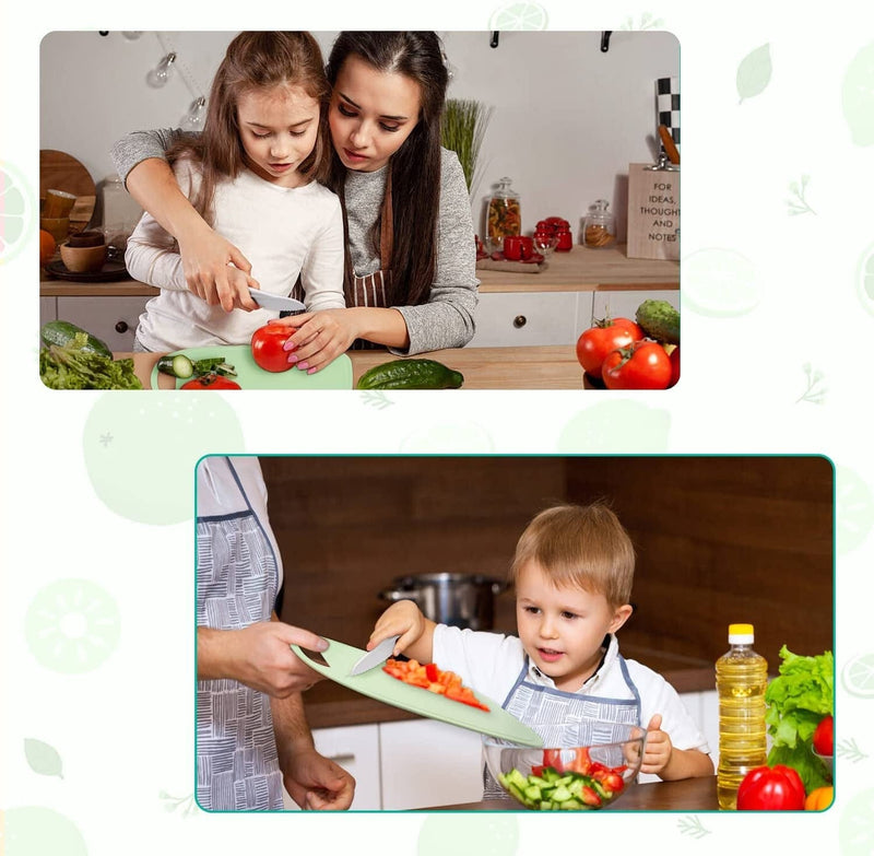 14 Pieces Wooden Kids Kitchen Knife, Kids Knife Set with Gloves Cutting Board Fruit Vegetable Crinkle Cutters Serrated Edges Plastic Toddler Knifes for Real Cooking Kid Safe Knives - Crocodile Home & Garden > Kitchen & Dining > Kitchen Tools & Utensils > Kitchen Knives SuhctuptxKidsKnivesSet   