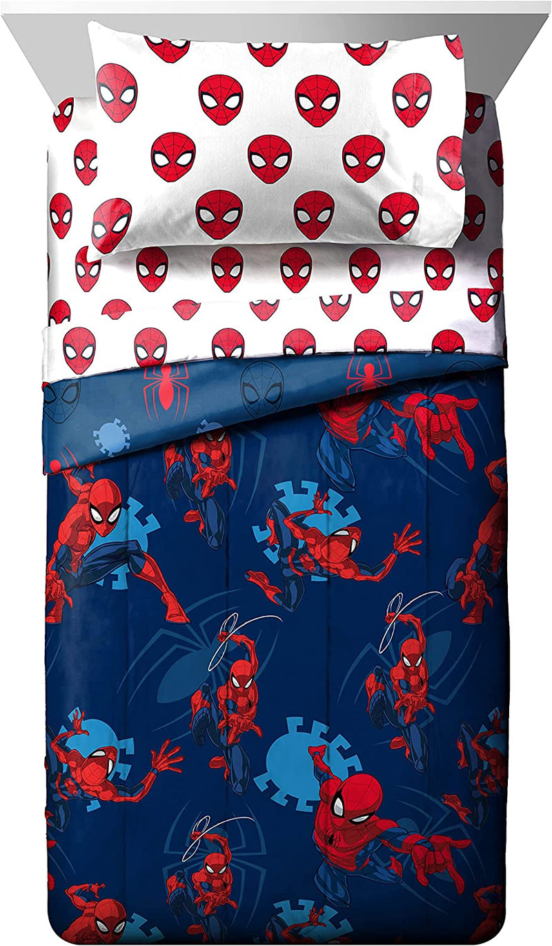 Jay Franco Marvel Spiderman Spidey Daze 6 Piece Bedroom Set- Includes Twin Bed Set & Window Drapes/Curtains - Super Soft Fade Resistant Microfiber Bedding (Official Marvel Product) Home & Garden > Linens & Bedding > Bedding Jay Franco   