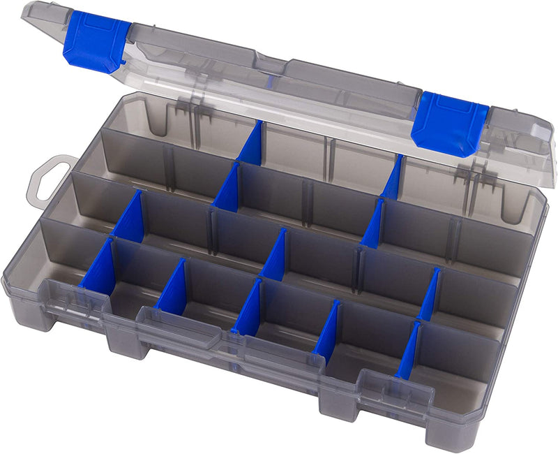 Flambeau Outdoors Zerust MAX 4004ZM Tuff Tainer-Partial Bulk Storage Compartment Section, 20 Compartments and 15 Removable Dividers-11" L X 7.25" W X 1.75" D-Fishing and Tackle Storage Utility Box Sporting Goods > Outdoor Recreation > Fishing > Fishing Tackle Flambeau Inc. 24 Compartments  