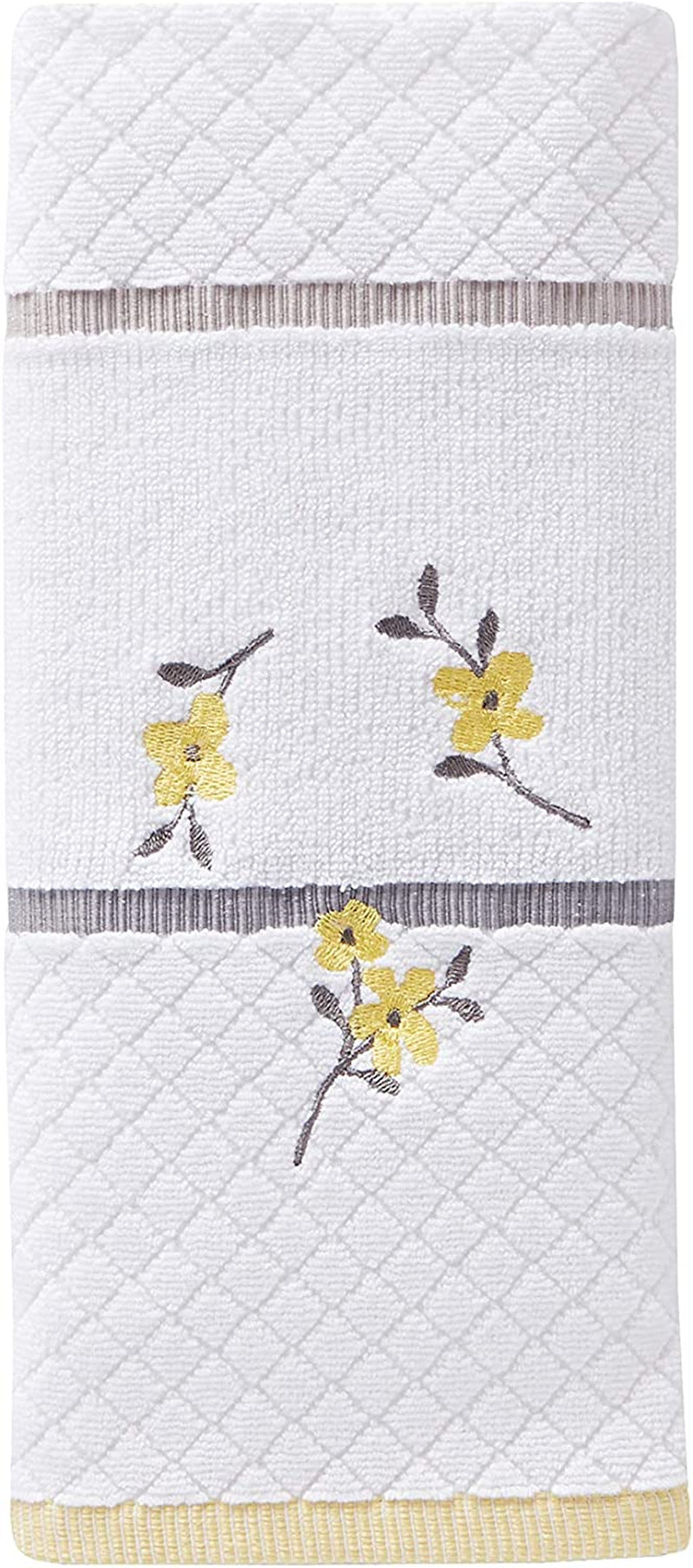 SKL HOME by Saturday Knight Ltd. - P0758000805103 Spring Garden Bath Towel, White, Bath Towel - Embroidered Home & Garden > Linens & Bedding > Towels SKL Home Hand Towel  