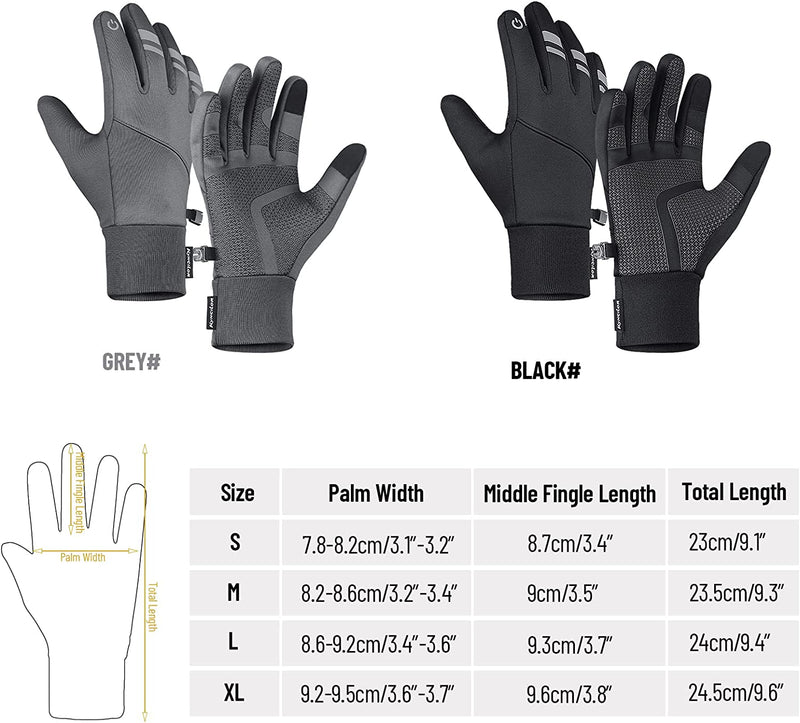 Mengk Winter Warm Gloves Touchscreen Fleece Waterproof Cycling Gloves Sporting Goods > Outdoor Recreation > Boating & Water Sports > Swimming > Swim Gloves MengK   