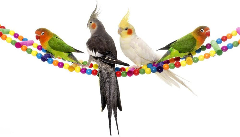 Ladder Bird Toys for Bird Parrot Budgies Cockatiels Parakeet Cage Swing Toys 27 Inches Animals & Pet Supplies > Pet Supplies > Bird Supplies > Bird Toys Mrli Pet   