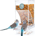 Rypet No-Mess Bird Feeder - Parrot Integrated Automatic Feeder for Small to Medium Birds Animals & Pet Supplies > Pet Supplies > Bird Supplies > Bird Toys Rypet Transparent  