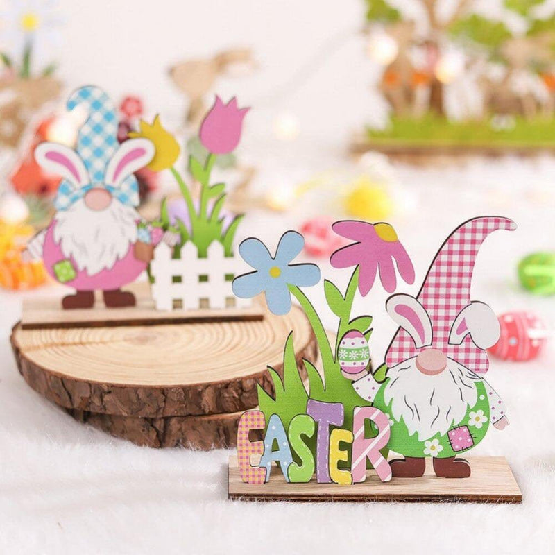 15% off CLEARANCE! Easter Table Decor Easter Spring Wooden Table Decorations Easter Bunny Table Decor Table Signs Home Easter Wood Ornaments Home & Garden > Decor > Seasonal & Holiday Decorations Popvcly   
