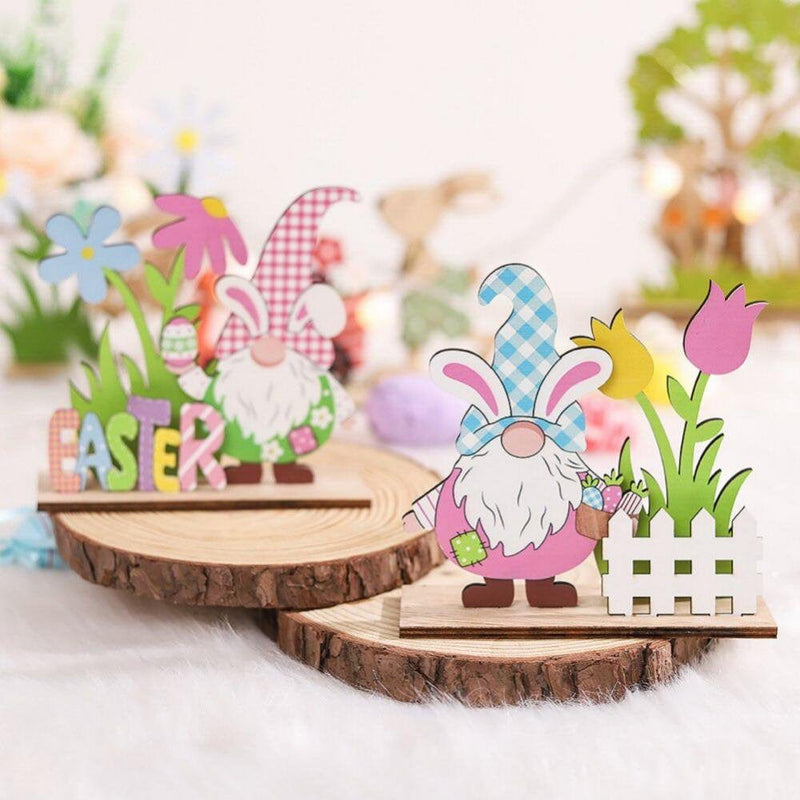 15% off CLEARANCE! Easter Table Decor Easter Spring Wooden Table Decorations Easter Bunny Table Decor Table Signs Home Easter Wood Ornaments Home & Garden > Decor > Seasonal & Holiday Decorations Popvcly   