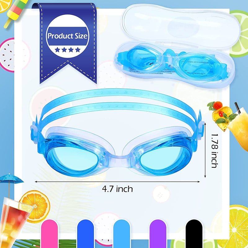 15 Packs Summer Swim Goggles Unisex Silicone Goggles for Swimming Women Comfortable anti Fog Swimming Goggles Black Blue Lake Blue Pink Purple Clear Lens Swimming Glasses for Adult Men Women Youth Kid Sporting Goods > Outdoor Recreation > Boating & Water Sports > Swimming > Swim Goggles & Masks Konohan   