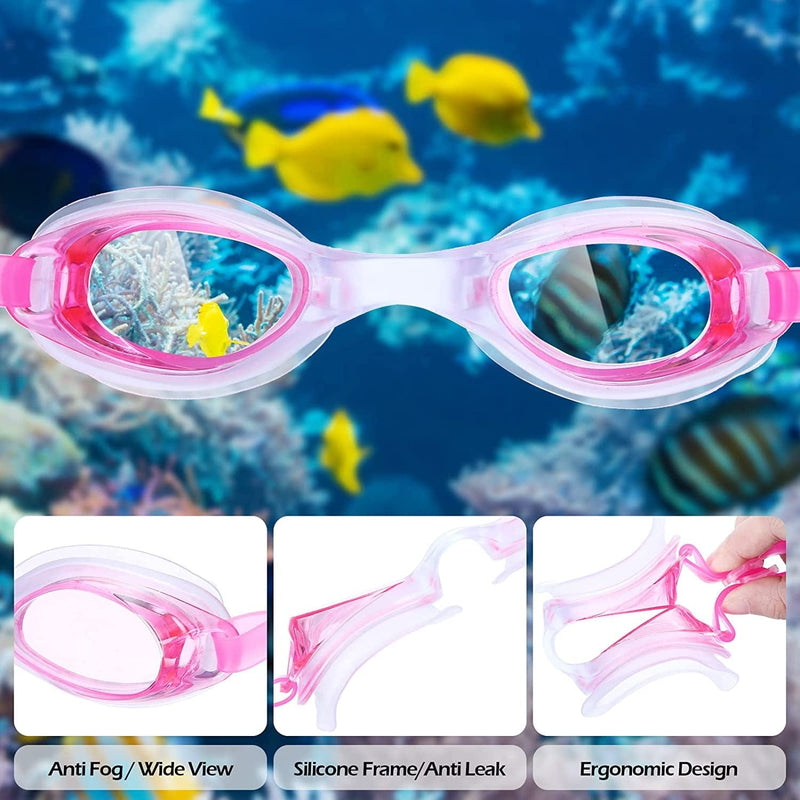 15 Packs Summer Swim Goggles Unisex Silicone Goggles for Swimming Women Comfortable anti Fog Swimming Goggles Black Blue Lake Blue Pink Purple Clear Lens Swimming Glasses for Adult Men Women Youth Kid Sporting Goods > Outdoor Recreation > Boating & Water Sports > Swimming > Swim Goggles & Masks Konohan   
