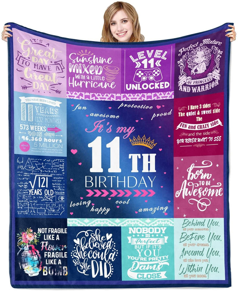 15 Year Old Birthday Gifts for Girls Blanket, Gifts for 15 Year Old Girls Quinceanera Gifts, 15Th Birthday Decorations for Girls Teenage, 15TH Birthday Gifts for Girls Flannel Throw Blankets 60X50In Home & Garden > Decor > Seasonal & Holiday Decorations lemzcen 11  