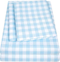 1500 Supreme Kids Bed Sheet Collection - Fun Colorful and Comfortable Boys and Girls Toddler Sheet Sets - Deep Pocket Wrinkle Free Soft and Cozy Bedding - Full, Construction Home & Garden > Linens & Bedding > Bedding Sweet Home Collection Blue Gingham Full 