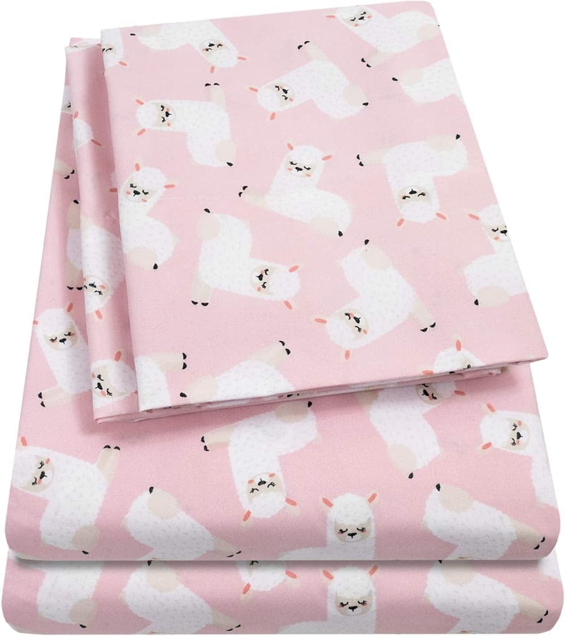 1500 Supreme Kids Bed Sheet Collection - Fun Colorful and Comfortable Boys and Girls Toddler Sheet Sets - Deep Pocket Wrinkle Free Soft and Cozy Bedding - Full, Construction Home & Garden > Linens & Bedding > Bedding Sweet Home Collection Llamas Twin XL 