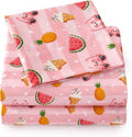 1500 Supreme Kids Bed Sheet Collection - Fun Colorful and Comfortable Boys and Girls Toddler Sheet Sets - Deep Pocket Wrinkle Free Soft and Cozy Bedding - Full, Construction Home & Garden > Linens & Bedding > Bedding Sweet Home Collection Summer Fun Pink Twin XL 