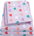 1500 Supreme Kids Bed Sheet Collection - Fun Colorful and Comfortable Boys and Girls Toddler Sheet Sets - Deep Pocket Wrinkle Free Soft and Cozy Bedding - Full, Construction Home & Garden > Linens & Bedding > Bedding Sweet Home Collection Hearts Twin 