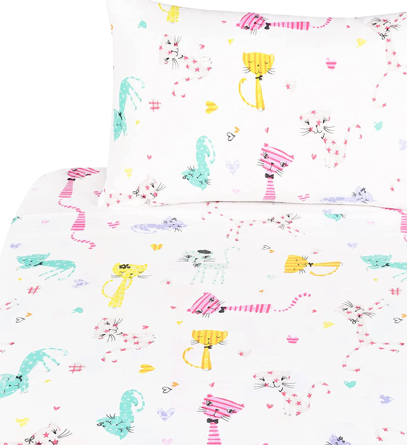 Scientific Sleep Sunshine Bees in Flower Cute Fun Soft Sheets Set Twin, Fitted Sheet with 14" Inch Deep Pocket, 100% Microfiber Polyester Bedding Sheet Set for Girls Teen Kids Gift (19, Twin) Home & Garden > Linens & Bedding > Bedding Scientific Sleep 6 Full 