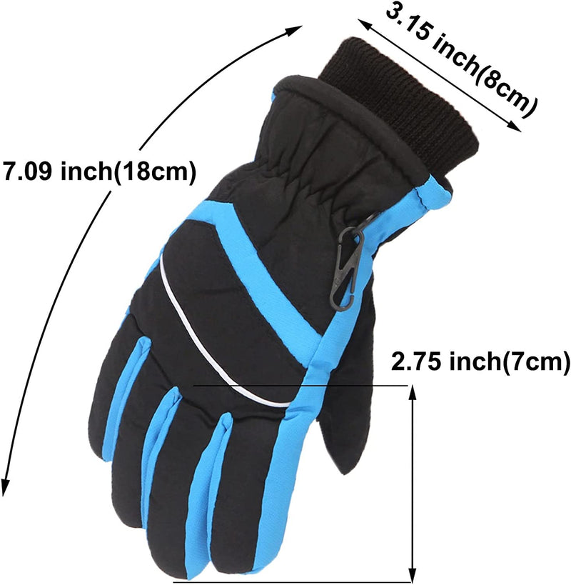 Women Gloves Winter Gloves Outdoor Kids Boys Girls Snow Skating Snowboarding Windproof Warm Gloves Mittens Convertible Sporting Goods > Outdoor Recreation > Boating & Water Sports > Swimming > Swim Gloves Bmisegm   