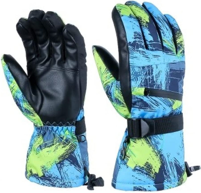 Mengk Ski Gloves Waterproof & Windproof Winter Gloves Thermal Gloves Outdoor Warm Mittens Warm Touch Screen Gloves Full-Finger Mittens Cold Weather Hand Warmers for Skiing Driving Running Cycling Sporting Goods > Outdoor Recreation > Boating & Water Sports > Swimming > Swim Gloves MengK   