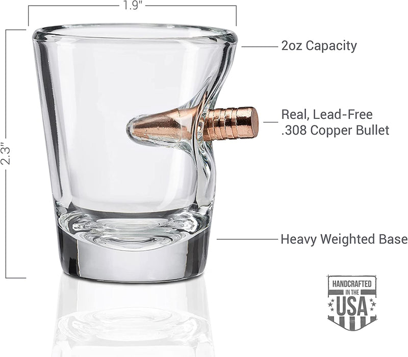 The Original Benshot Shot Glass with Real .308 Bullet - Made in the USA Home & Garden > Kitchen & Dining > Barware BenShot   