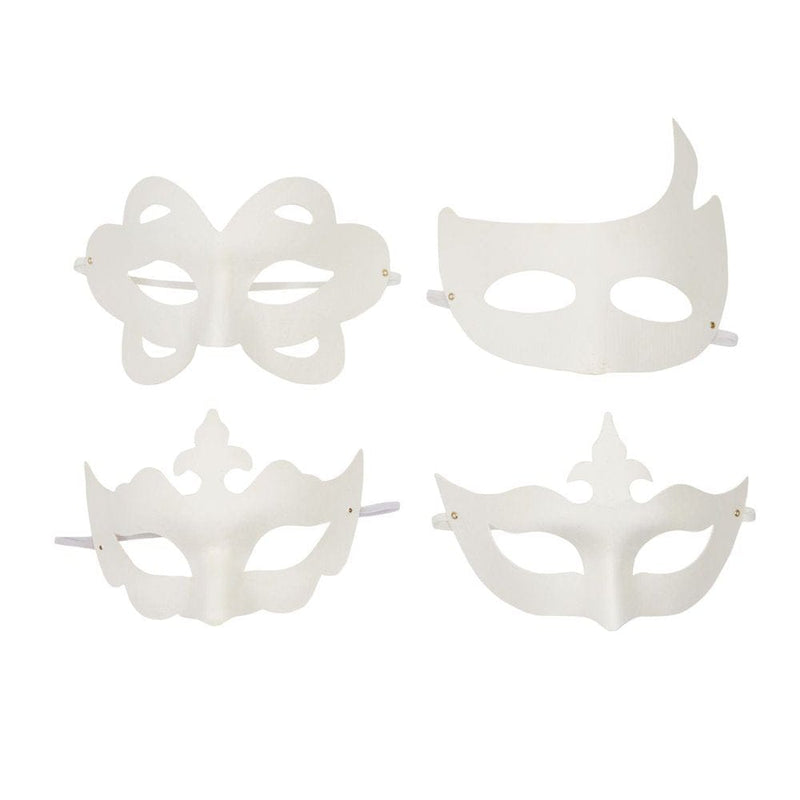 16 Pack Blank White Paper Mache Masks for DIY Crafts Costumes for Women Men Masquerade Party Decorations, 10 Designs Apparel & Accessories > Costumes & Accessories > Masks Juvo Plus   
