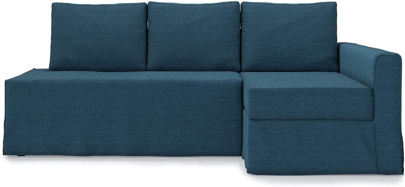 TLYESD Easy Fit Friheten Sleeper Sofa Cover Replacement for Couch Cover IKEA Friheten 3 Seat Sofa Bed Slipcover ,Friheten Sleeper Sofa Cover (Chaise on Left- Face to Sofa) Home & Garden > Decor > Chair & Sofa Cushions TLYESD Navy Blue Right Chaise 