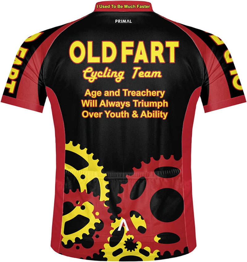 Primal Wear Old Fart Cycling Team Sprockets Jersey Men'S Short Sleeve Sporting Goods > Outdoor Recreation > Cycling > Cycling Apparel & Accessories Primal Wear   