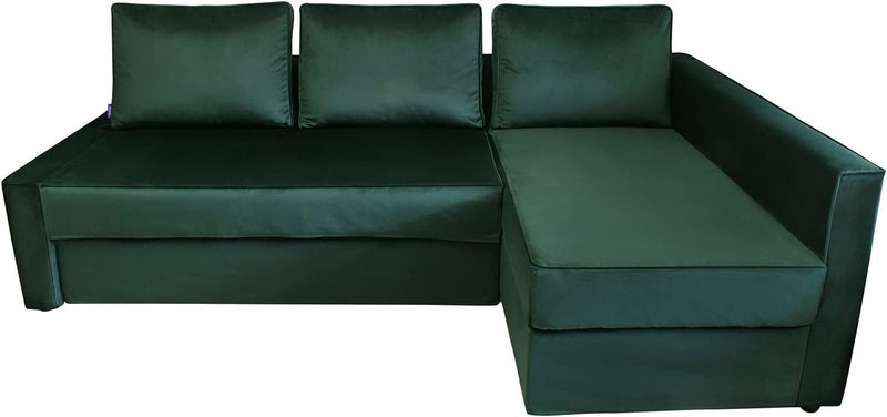 CRIUSJA Couch Covers for IKEA Friheten Sofa Bed Sleeper, Couch Cover for Sectional Couch, Sofa Covers for Living Room, Sofa Slipcovers with Cushion and Throw Pillow Covers (2030-17, Left Chaise) Home & Garden > Decor > Chair & Sofa Cushions CRIUSJA 2030-49 Right Chaise 