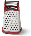 Kitchenaid Gourmet 4-Sided Stainless Steel Box Grater with Detachable Storage Container, 10 Inches Tall, Aqua Home & Garden > Household Supplies > Storage & Organization KitchenAid Red Box Box Grater