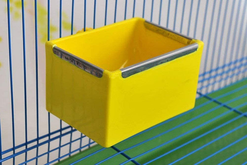 Bird Food Feeding Dish Water Seed Feeder Bowl for Parrot Budgies Parakeet Cockatiels Conure Lovebirds Finch Pigeons African Greys Poultry Chinchilla Guinea Pig Rabbit Cage Animals & Pet Supplies > Pet Supplies > Bird Supplies > Bird Cage Accessories > Bird Cage Food & Water Dishes LZMY   