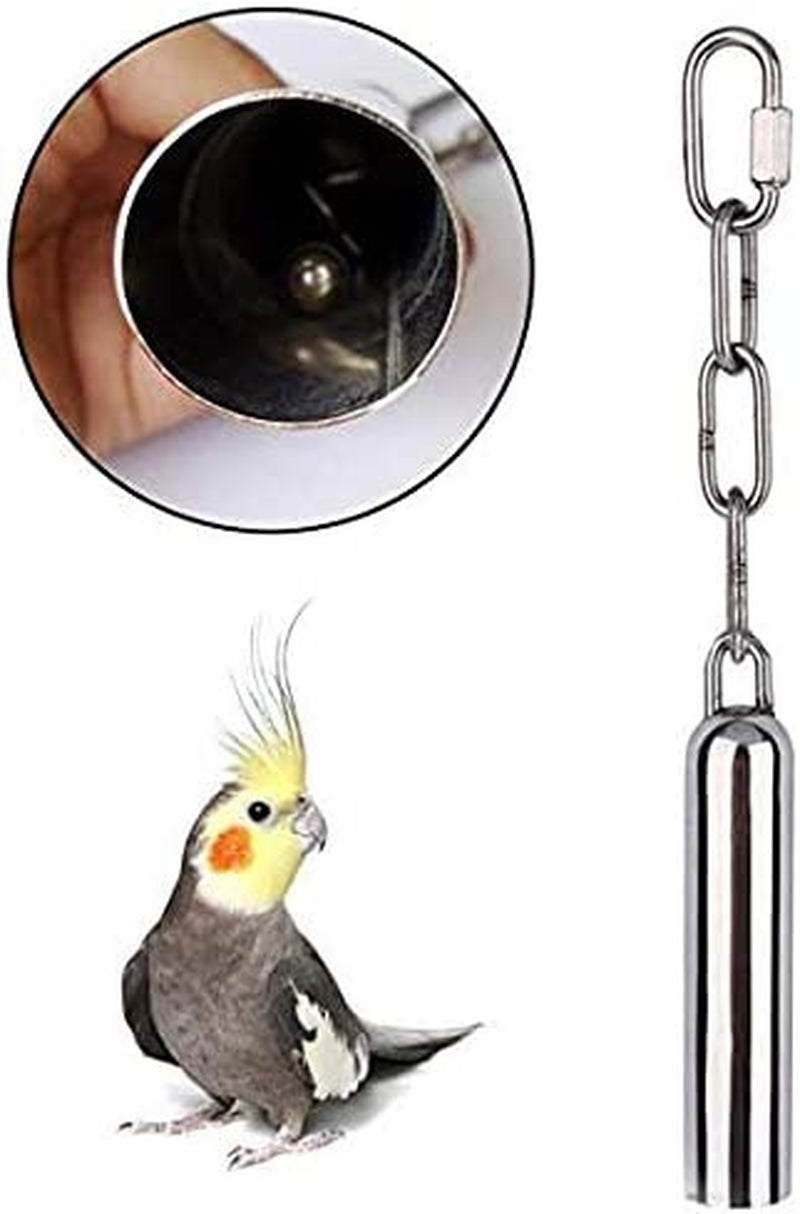 USQY Bird Toy Bell,Stainless Steel Bell Bird Toys,Stainless Steel Hanging Bell,Heavy Duty Bird Cage Toys for Parrots, African Greys, Mini Macaws, Small Cockatoos, Cockatiels & More (Small or Large)… Animals & Pet Supplies > Pet Supplies > Bird Supplies > Bird Toys USQY   