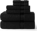 COTTON CRAFT Ultra Soft 6 Piece Towel Set - 2 Oversized Large Bath Towels,2 Hand Towels,2 Washcloths - Absorbent Quick Dry Everyday Luxury Hotel Bathroom Spa Gym Shower Pool - 100% Cotton - Charcoal Home & Garden > Linens & Bedding > Towels COTTON CRAFT Black 6 Piece Towel Set 