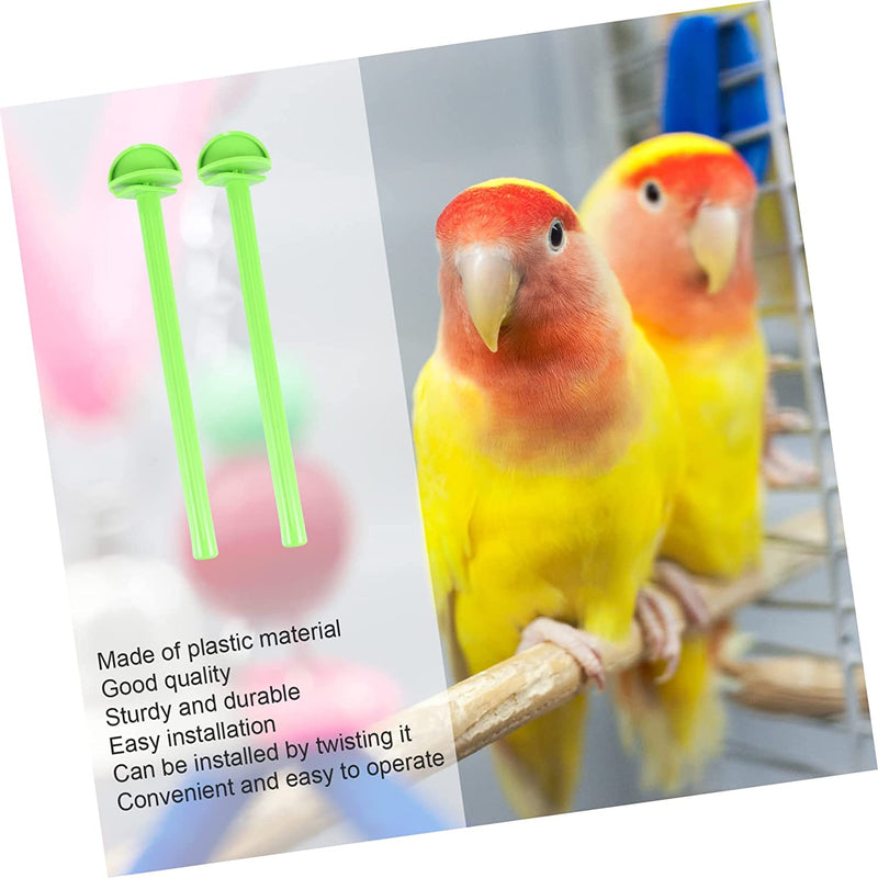 GLSTOY 40 Pcs Bird Rods Plastic Holders Cockatiels Standing Perch Plaything for Paw Rod Pet Platform Stick Grinding Lovebirds Poles Small Parrots Stands Budgie Perches Parrot Medium Animals & Pet Supplies > Pet Supplies > Bird Supplies GLSTOY   