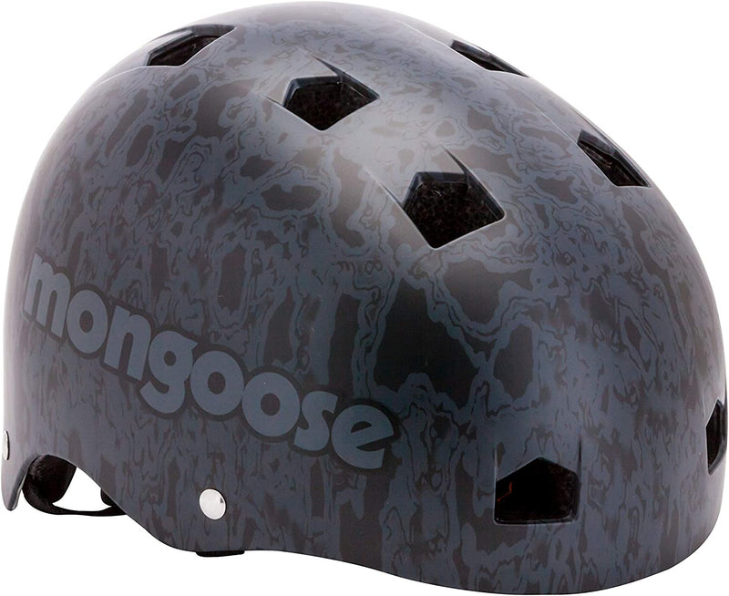 Mongoose All Terrain and Outtake BMX Bike Helmet, Kids and Youth, Multi Sport, Multiple Colors Sporting Goods > Outdoor Recreation > Cycling > Cycling Apparel & Accessories > Bicycle Helmets Pacific Cycle, inc. Black/Grey All Terrain Youth