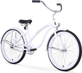 Firmstrong Bella Classic Single Speed Beach Cruiser Bicycle Sporting Goods > Outdoor Recreation > Cycling > Bicycles Firmstrong White 26" / 1-Speed 