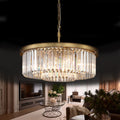 Gmlixin Crystal Chandelier Modern Chrome Chandeliers Lighting Pendant Ceiling Light Fixture 3-Tier for Dining Room Living Room Bedroom, W20'' Home & Garden > Lighting > Lighting Fixtures > Chandeliers GMlixin Copper 20 Inch 